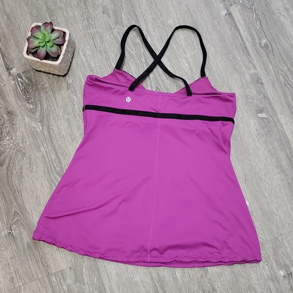 Lululemon * Dance Strap Tank Ultraviolet * Sz 8 - Picture 3 of 5